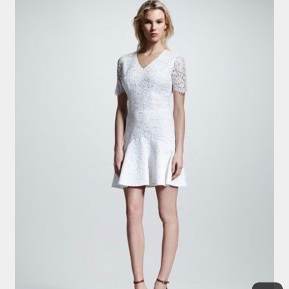 Misha Nonoo white lace dress